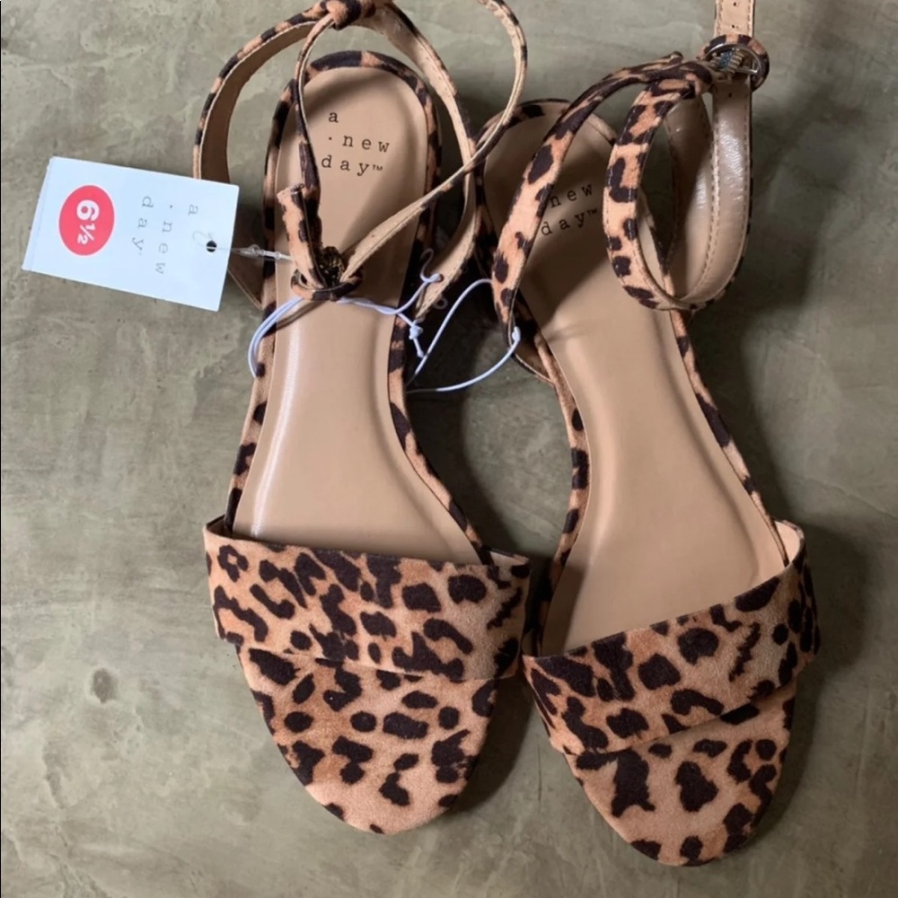 Target A New Day Cheetah Sandals - Picture 1 of 5